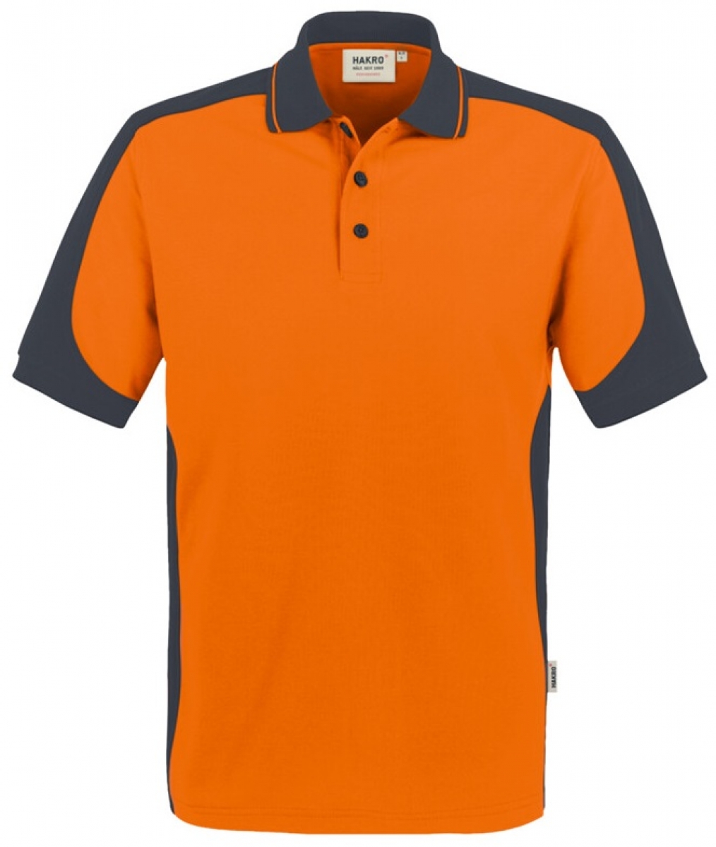 HAKRO-Worker-Shirts, Poloshirt-Contrast Performance, orange