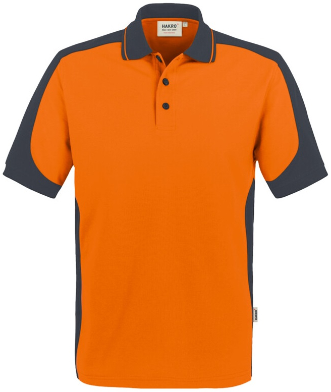 HAKRO-Worker-Shirts, Poloshirt-Contrast Performance, orange