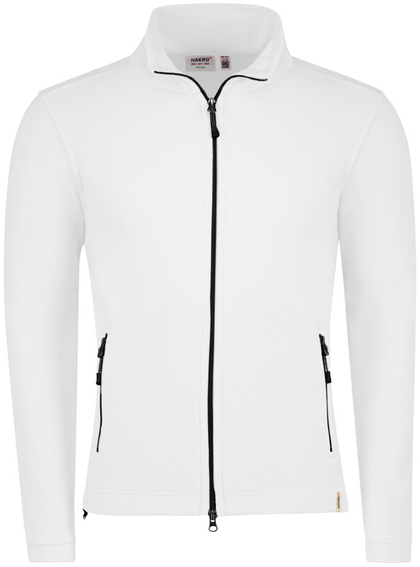 HAKRO Fleecejacke ECO, langarm, 230 g/m², weiß