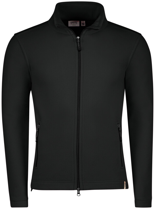 HAKRO Fleecejacke ECO, langarm, 230 g/m, schwarz