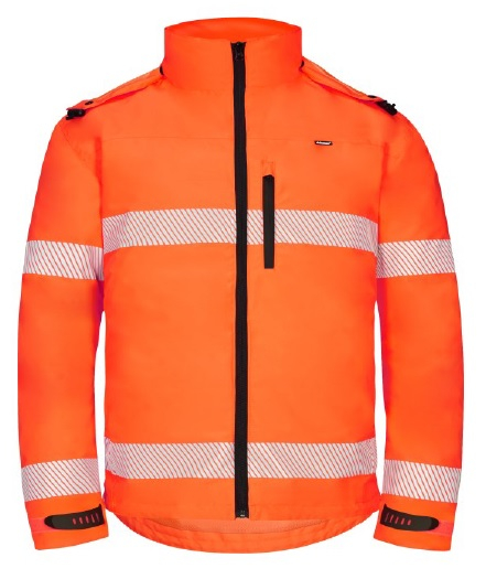 KIND-Warnschutz, Wetterschutz-Warn- und Wetterschutzjacke, SLIGHT, warnorange