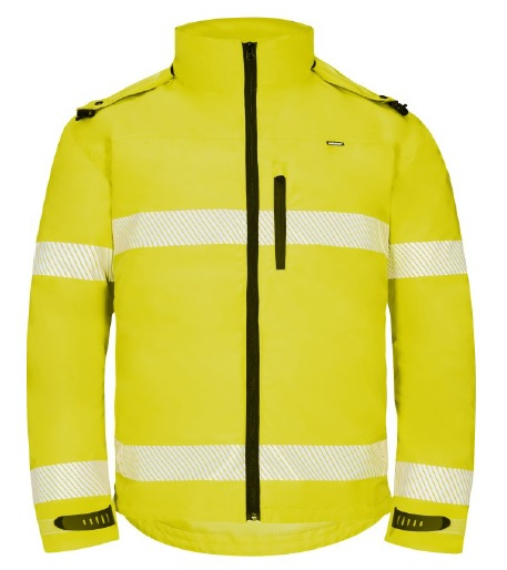 KIND-Warnschutz, Wetterschutz-Warn- und Wetterschutzjacke, SLIGHT, warngelb