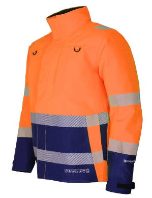 KIND-lamigard® Multifunktionsschutz-Warn-Jacke, FA 4000 SUPRA 2.0 WG/NA, o. Wärmfutter, warnorange/navy