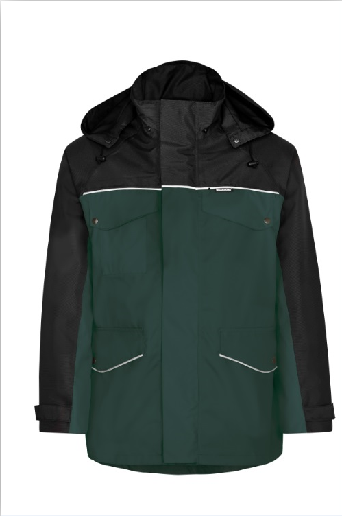 KIND-Workwear, Wetterschutz, Wetterjacke, VARIOLINE, m. Wärmfutter, bottle/schwarz