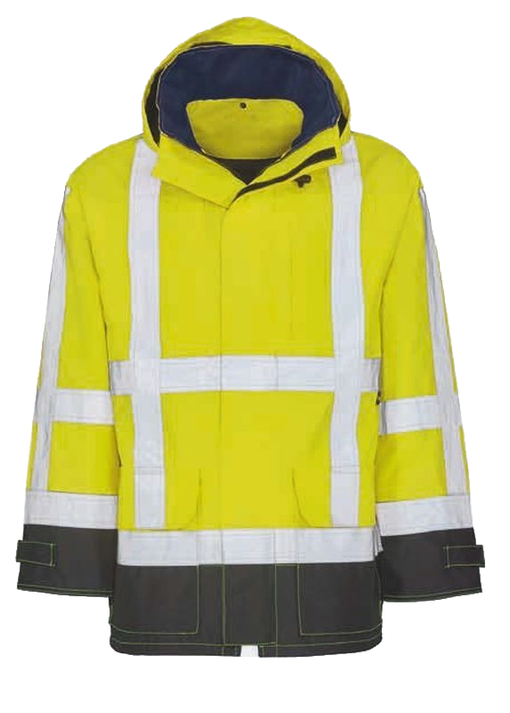 KIND-Warnschutz, Warn-Jacke, SCOPE, m. Wärmfutter, warngelb/schwa