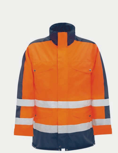 KIND-Warnschutz, Warn-Jacke, SPECTRA, m. Wärmfutter, warnorange/navy