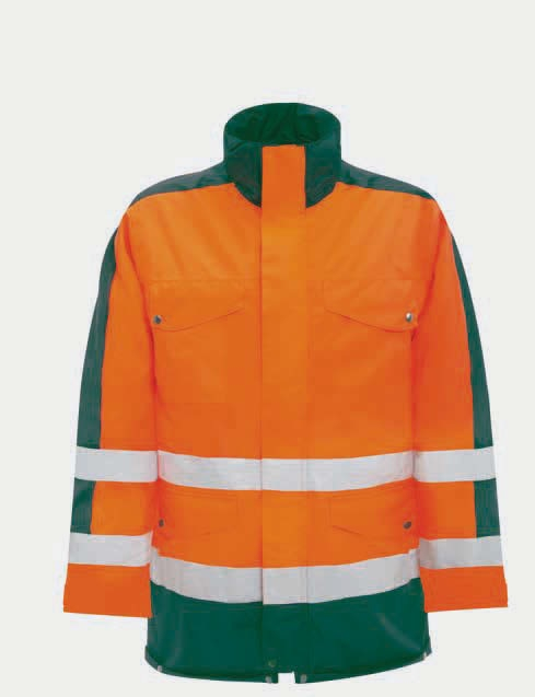 KIND-Warnschutz, Warn-Jacke, SPECTRA, m. Wärmfutter, warnorange/bottle