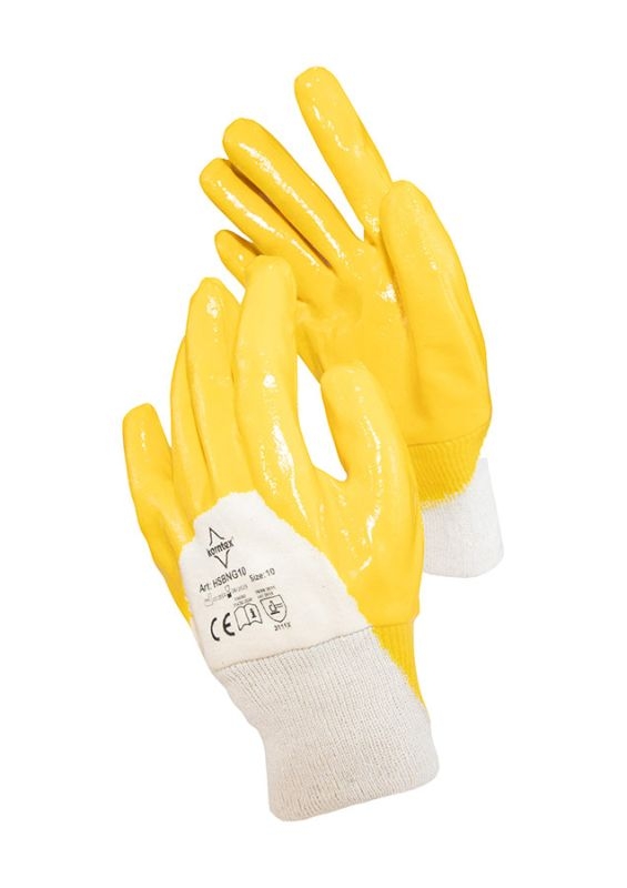 Korntex® Nitril beschichtete Baumwollhandschuhe Istanbul - Gelb