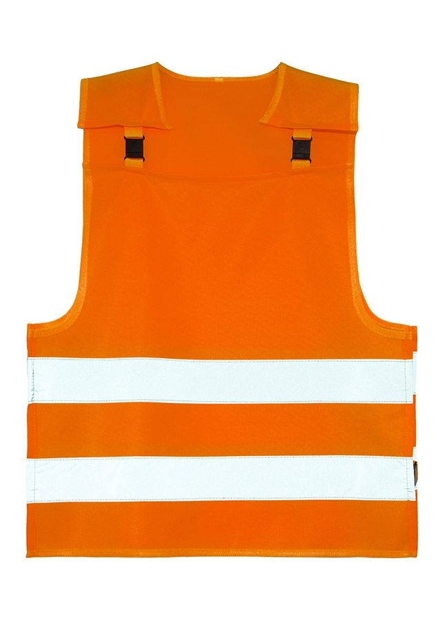 Korntex® Kinder Warnponcho mit Anti-Strangulations-System Koge - Signal Orange