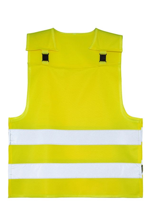 Korntex® Kinder Warnponcho mit Anti-Strangulations-System Koge - Signal Gelb