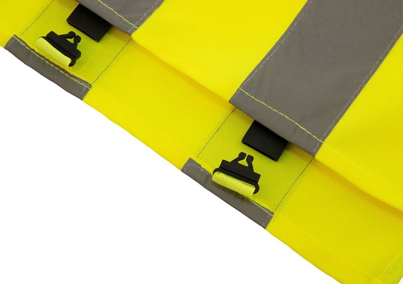 Korntex® Kinder Warnponcho mit Anti-Strangulations-System Koge - Signal Gelb