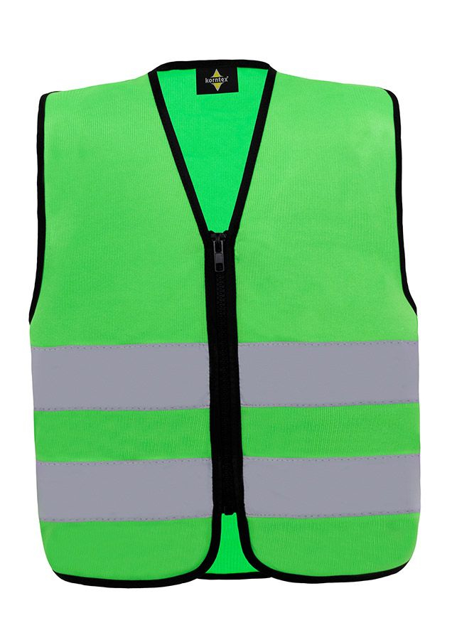 KORNTEX-Kinder-Warnschutzweste Aalborg, Farbe: grün