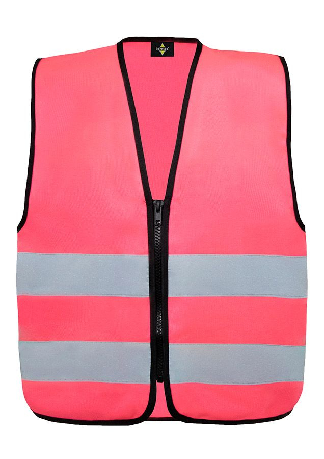 KORNTEX-Kinder-Warnschutzweste Aalborg, Farbe: neonpink