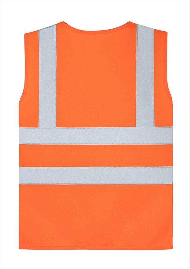 Korntex® Kinderwarnweste Esbjerg - Vier Reflexstreifen - Signal-Orange