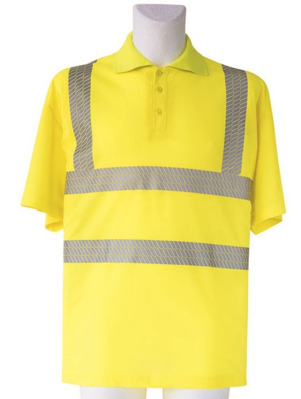 KORNTEX-Warnschutz, Poloshirt, Broken reflective, gelb