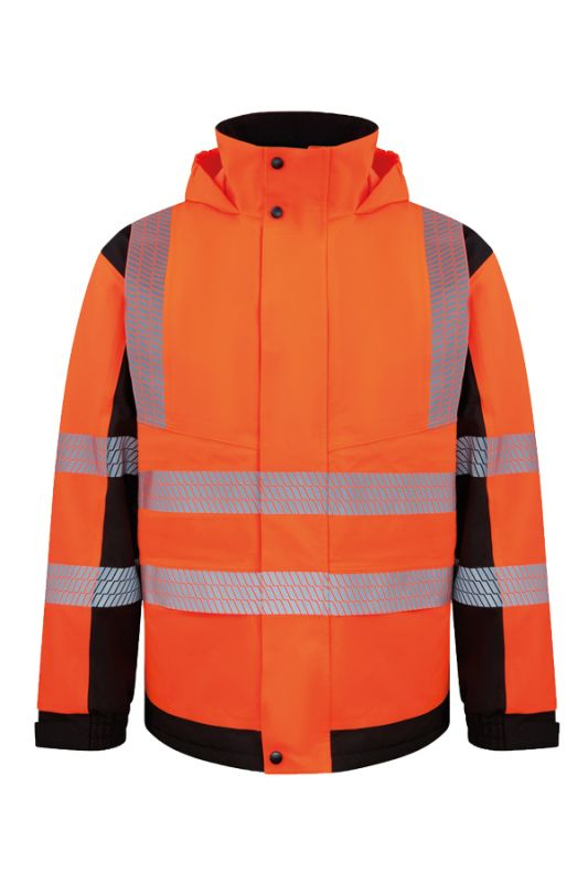 KORNTEX-Hi-Vis Softshell Regenjacke (Printable), Copenhagen, signal-orange/schwarz