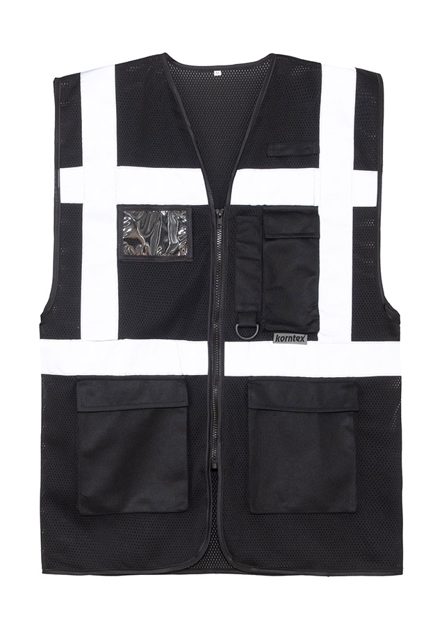 Korntex® Mesh Multifunktionsweste Larisa - Schwarz