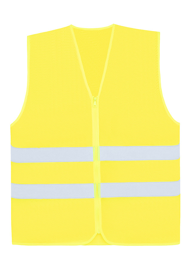 KORNTEX-Mesh-Warnweste Comfort-Fit Rhodes, mit Reißverschluss, signal-gelb