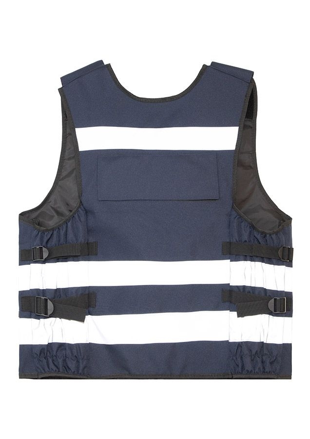 Korntex® Tactical Warnweste Stammheim - Elastischer Bund und 360° Sichtbarkeit - Dunkles Marineblau
