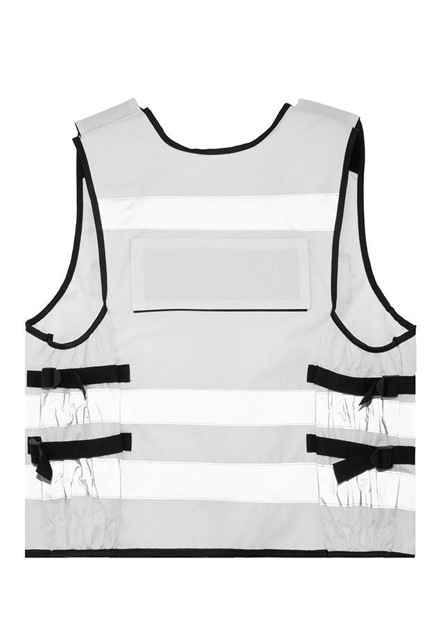 Korntex® Tactical Warnweste Stammheim - Elastischer Bund und 360° Sichtbarkeit - Weiß