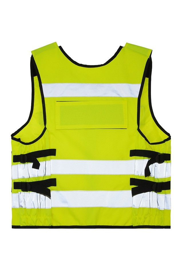 Korntex® Tactical Warnweste Stammheim - Elastischer Bund und 360° Sichtbarkeit - Signal Gelb