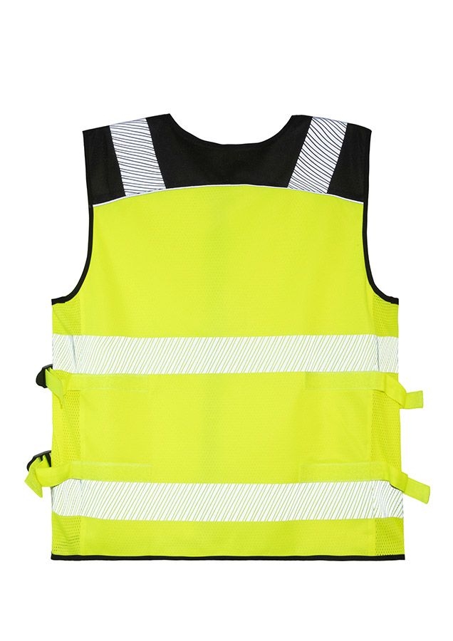 Korntex® Hi-Vis Mesh Motorrad Warnweste Naxos - Signal Gelb