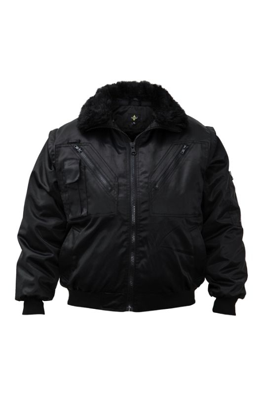 KORNTEX-Hi-Vis Pilotenjacke Oslo, schwarz