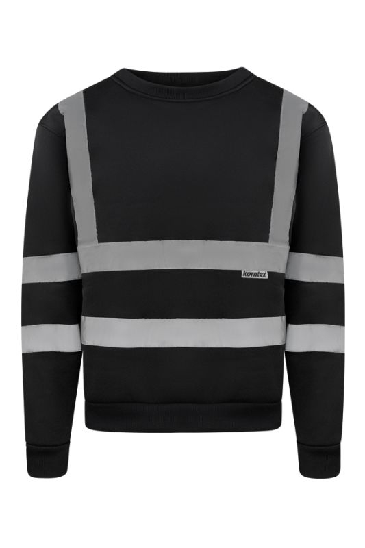 KORNTEX-Sweatshirt, schwarz