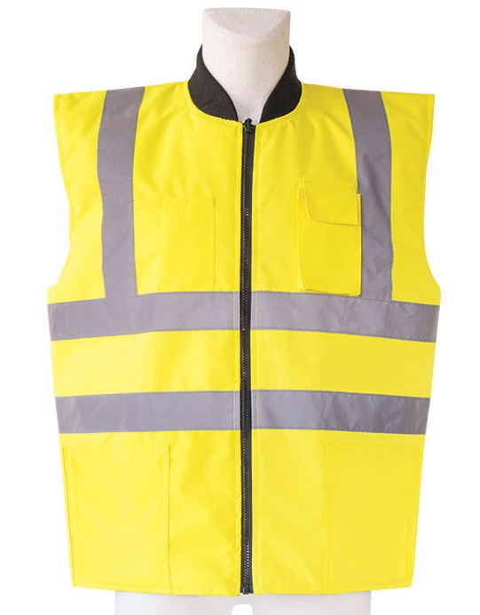 KORNTEX-Warnschutz, Bodywarmer, Wendeweste, gelb