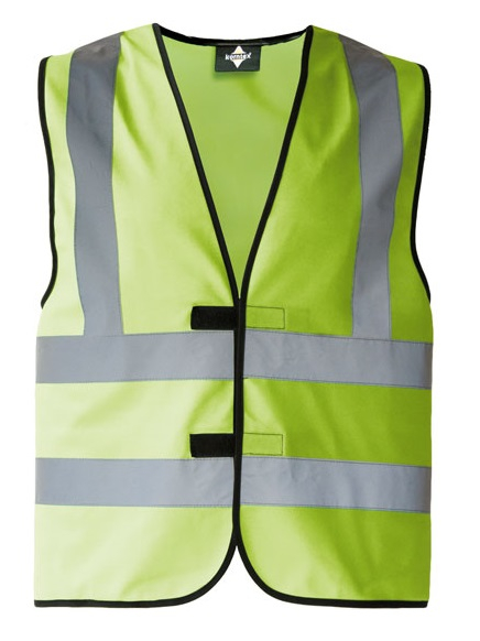 KORNTEX-Warnschutz, Warnschutzweste mit vier Reflexstreifen, lime green