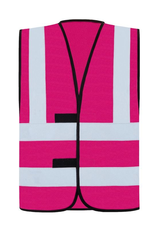 KORNTEX-Warnschutzweste mit vier Reflexstreifen, magenta