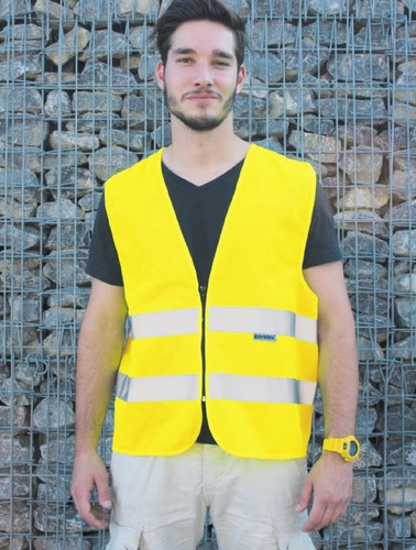 KORNTEX-Warnschutz, Warnschutzweste Standard mit Reißverschluss, gelb