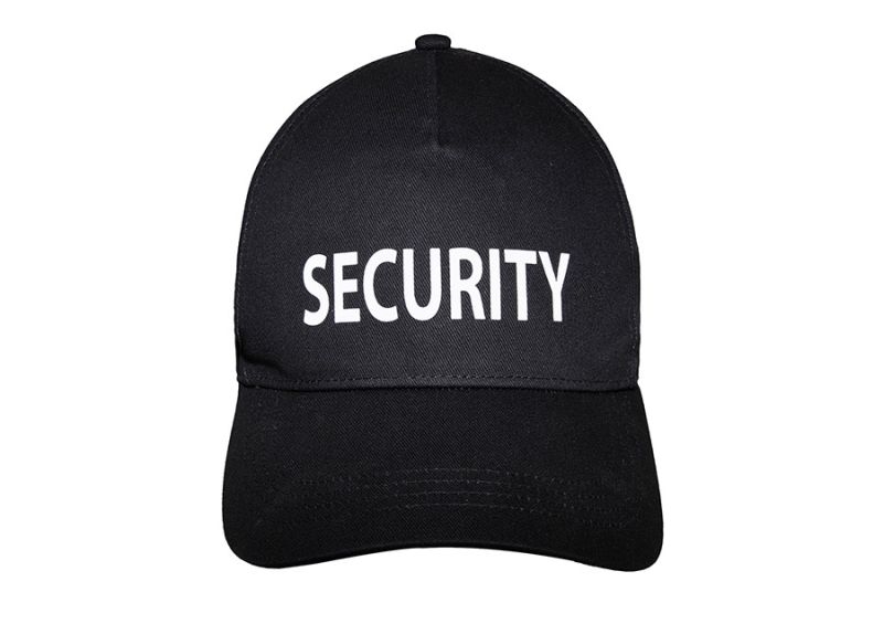 Korntex® SECURITY Cap Portland mit SECURITY Aufdruck - Schwarz - One Size