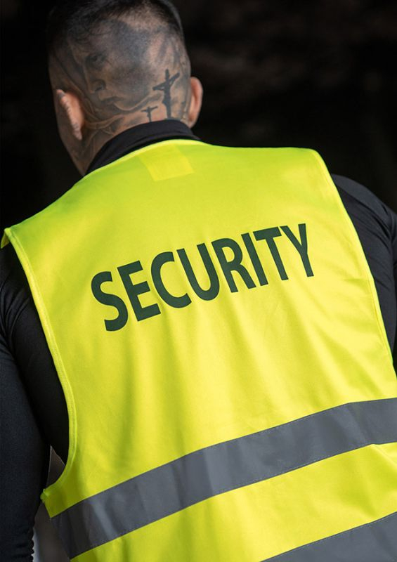 KORNTEX-Warnweste Passau SECURITY, Farbe: Signalgelb