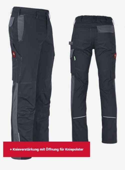 Teamdress-Bundhose ecoFlex schwarz/grau
