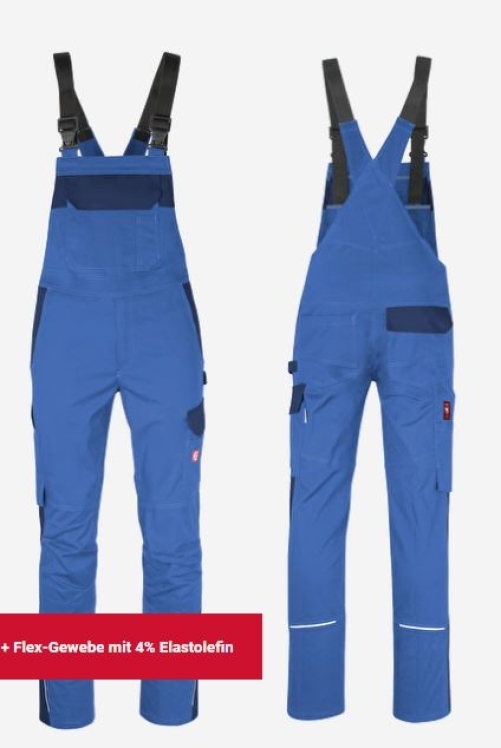 Teamdress-Latzhose ecoFlex blau/marine