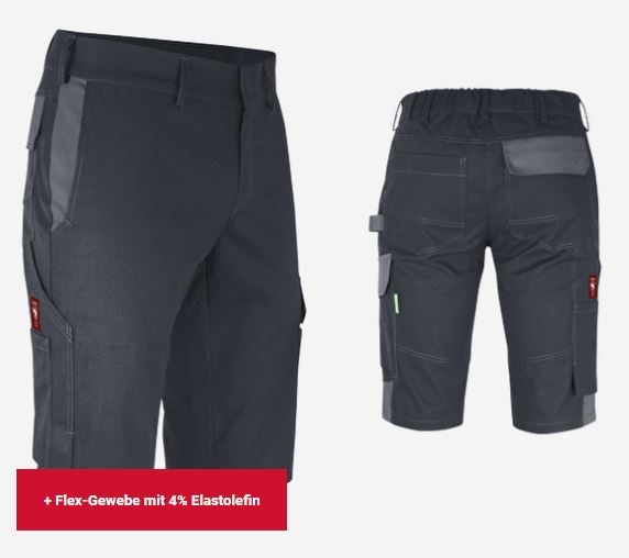 Teamdress-Shorts ecoFlex schwarz/grau