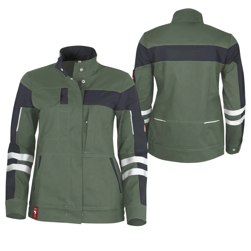 Teamdress-Damenjacke ecoFlex +Refl. 17353 oliv/schwarz