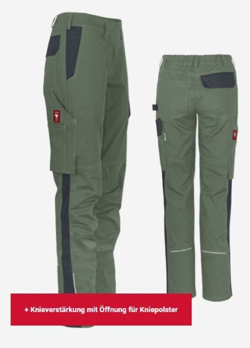 Teamdress-Damenhose ecoFlex oliv/schwarz