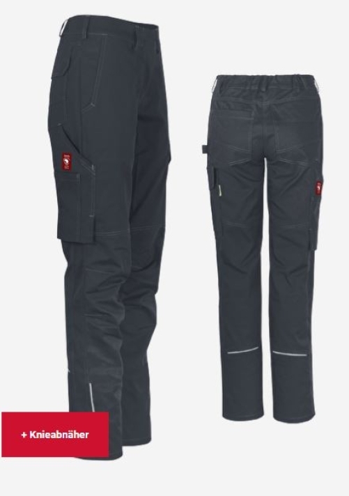 Teamdress-Damenhose uni ecoFlex schwarz