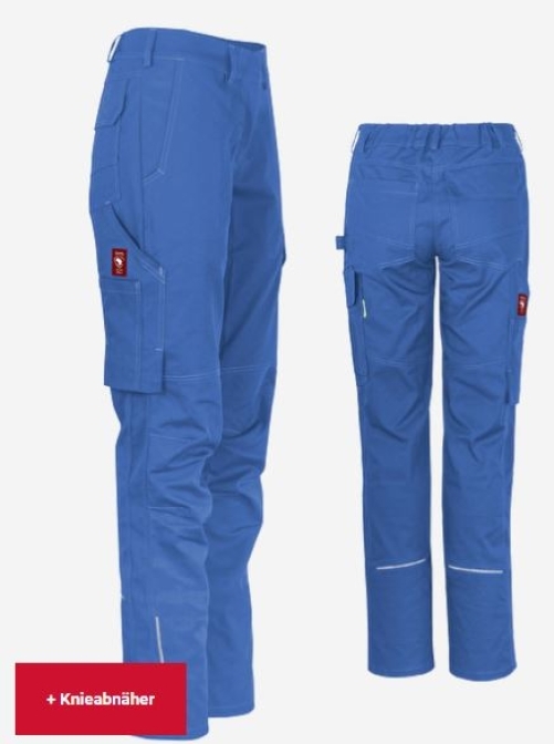 Teamdress-Damenhose uni ecoFlex blau