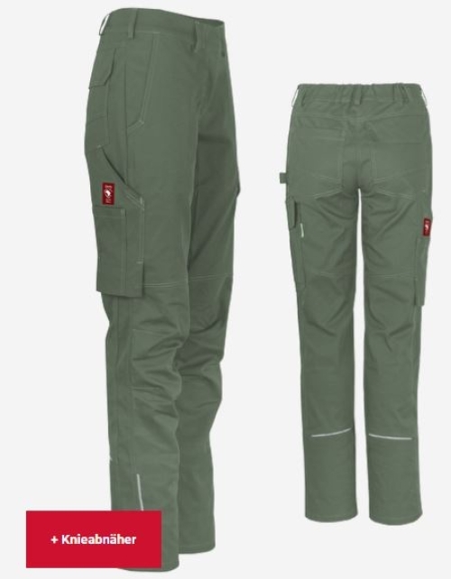 Teamdress-Damenhose uni ecoFlex oliv
