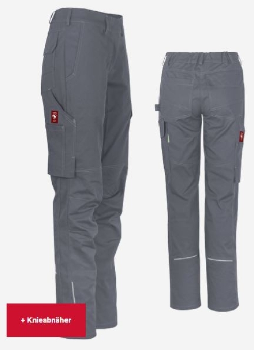 Teamdress-Damenhose uni ecoFlex grau
