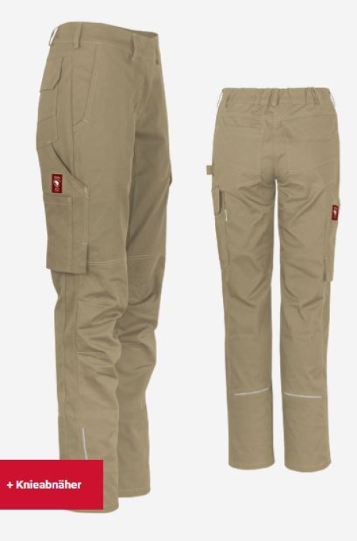 Teamdress-Damenhose uni ecoFlex sahara
