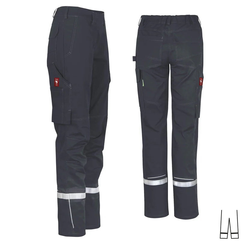 Teamdress-Damenhose uni ecoFlex +Refl. 17353 schwarz