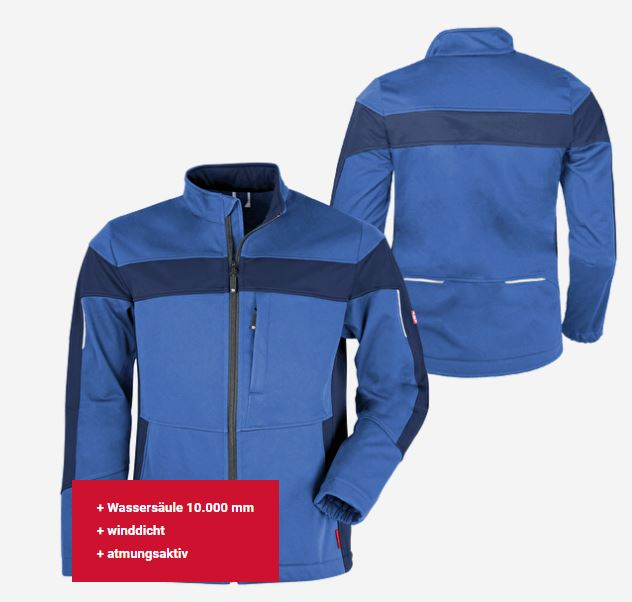 Teamdress-Herren-Softshelljacke ecoFlex blau/marine