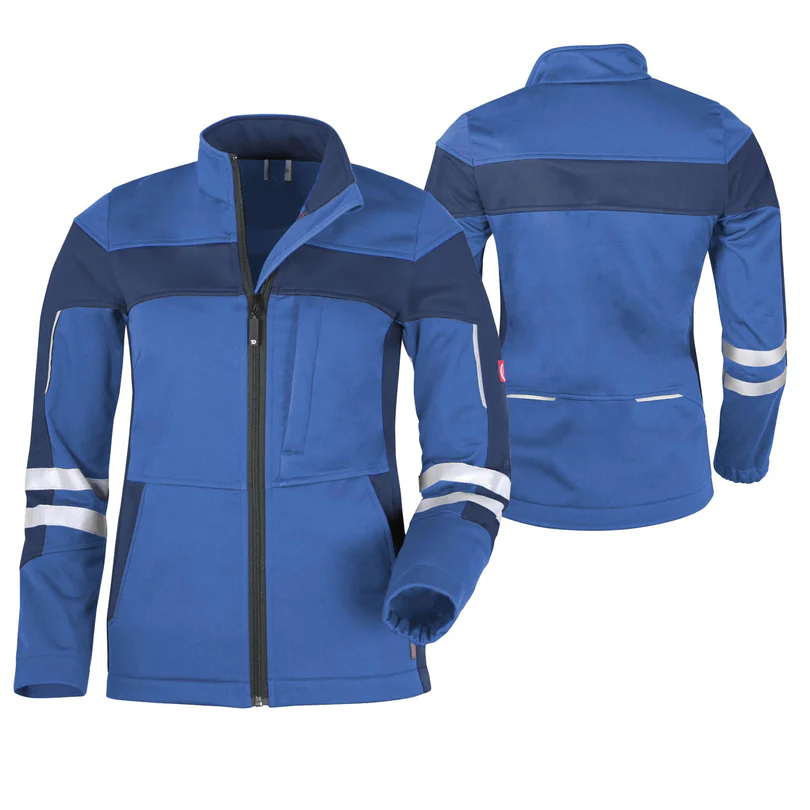 Teamdress-Da-Softshelljacke ecoFlex +Refl. 17353 blau/marine