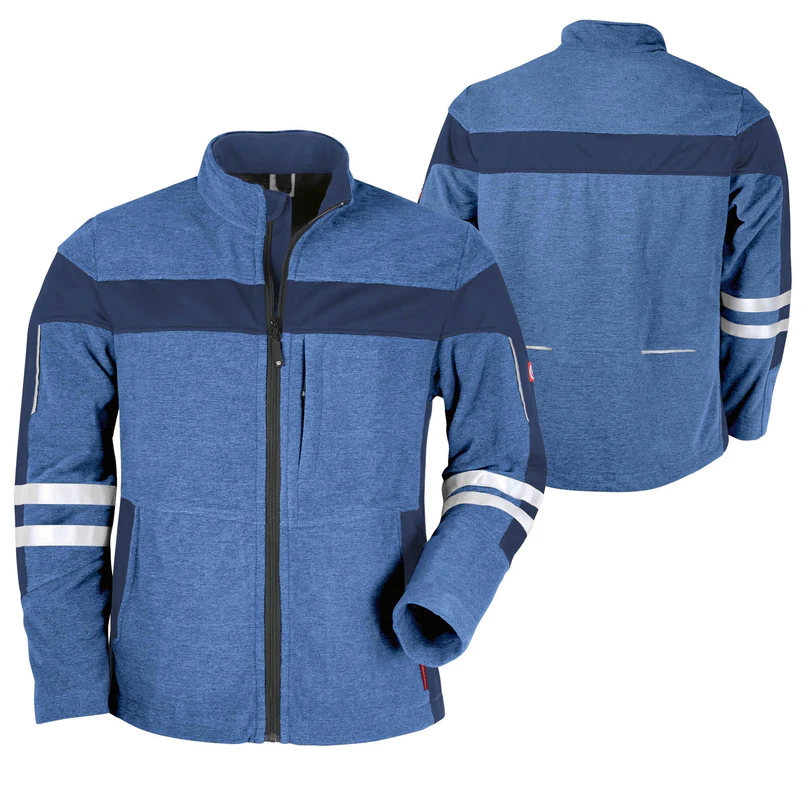 Teamdress-He-Fleecejacke ecoFlex +Ref17353 blau mel./marine