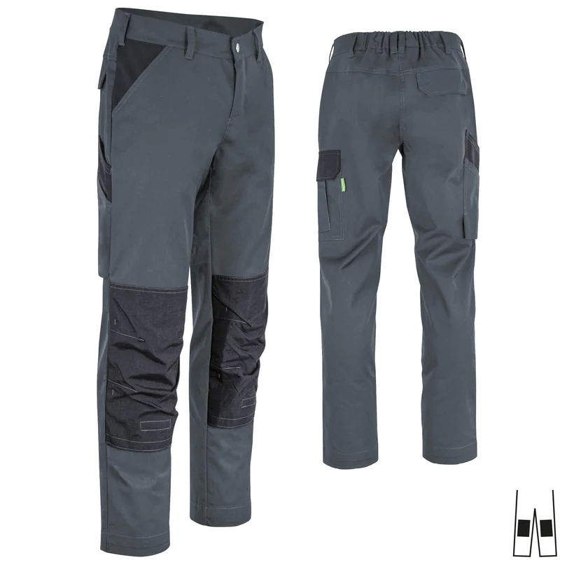 Teamdress-Bundhose ecoLight +KT dunkelgrau/schwarz