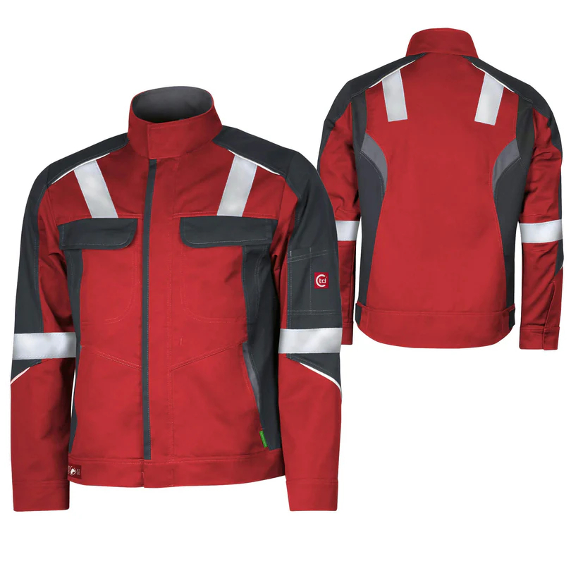 Teamdress-Jacke ecoRover +Refl. 17353 rot/schwarz/grau
